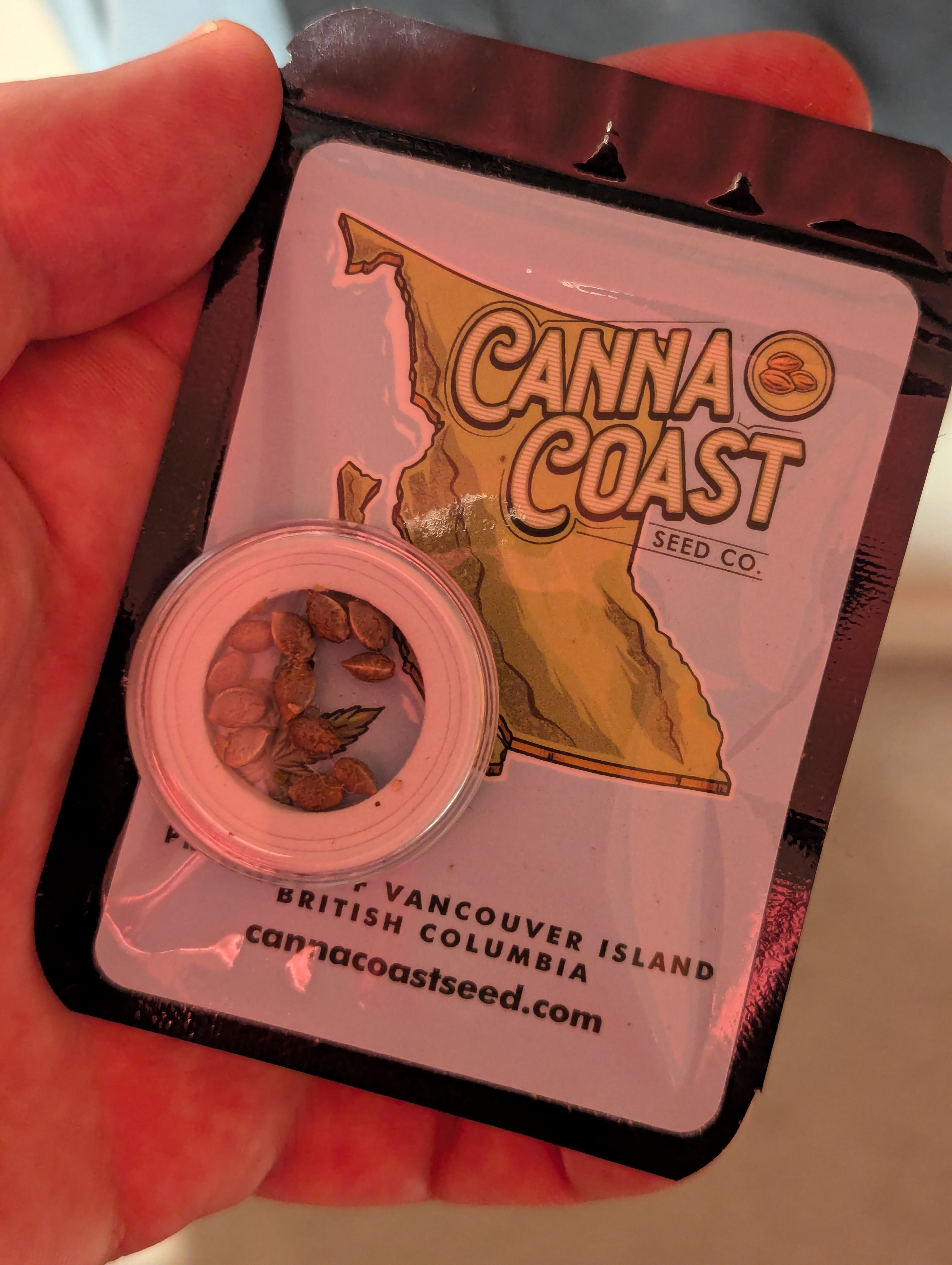 Coast Seeds packaging